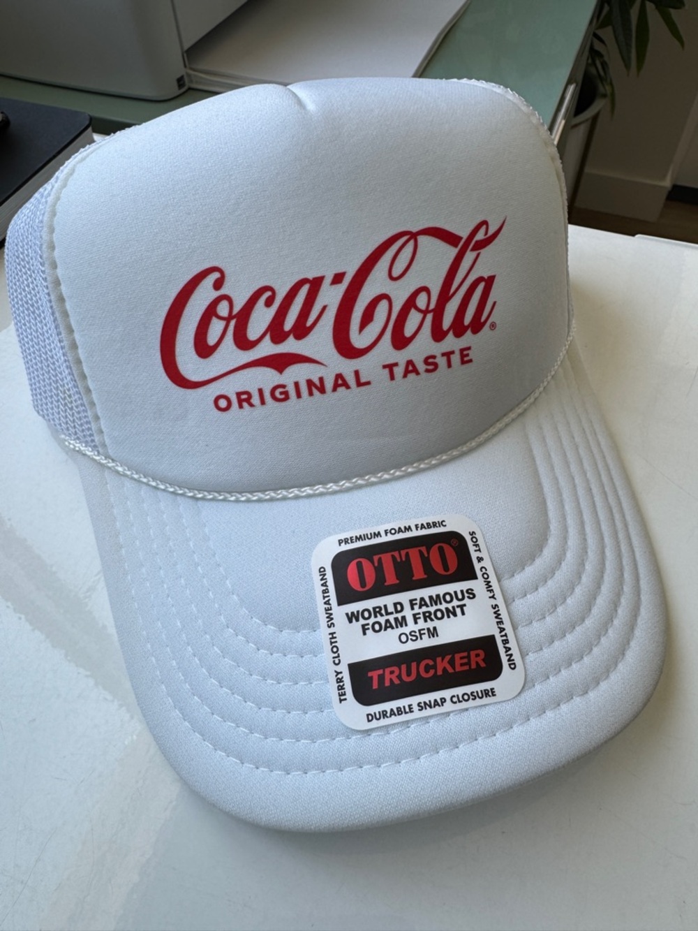 Coca-Cola White and Red Trucker Hat